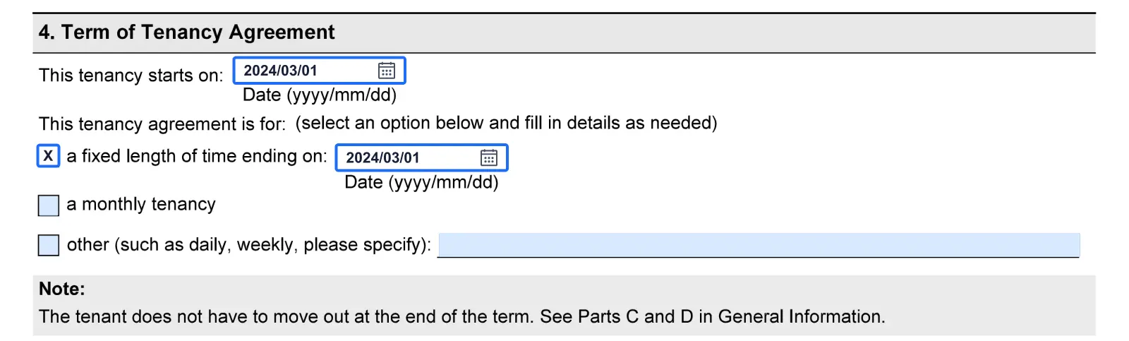 Ontario Standard Lease Guide Step 6