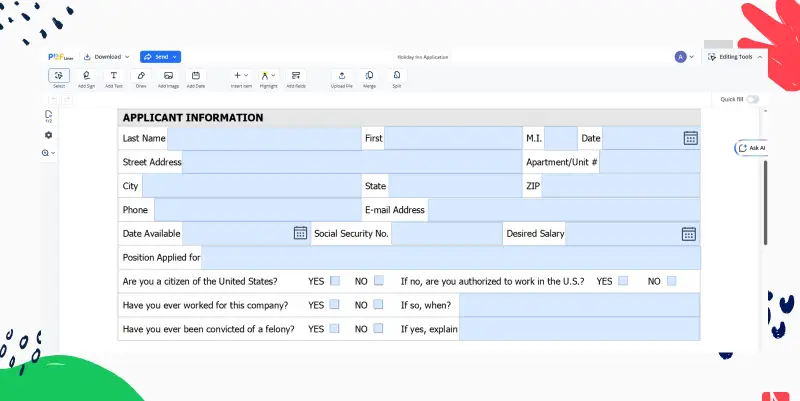 Holiday Inn Application