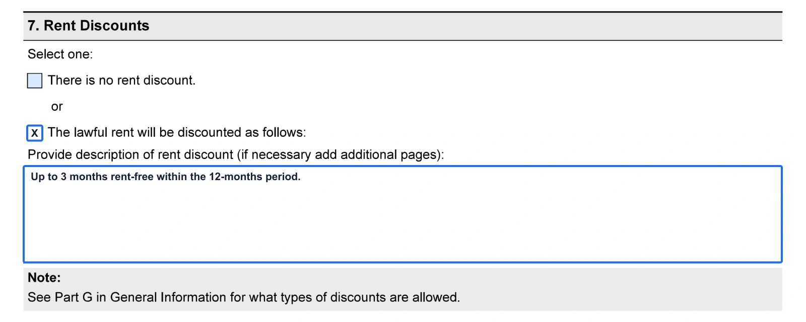 Ontario standard lease filling example step 11