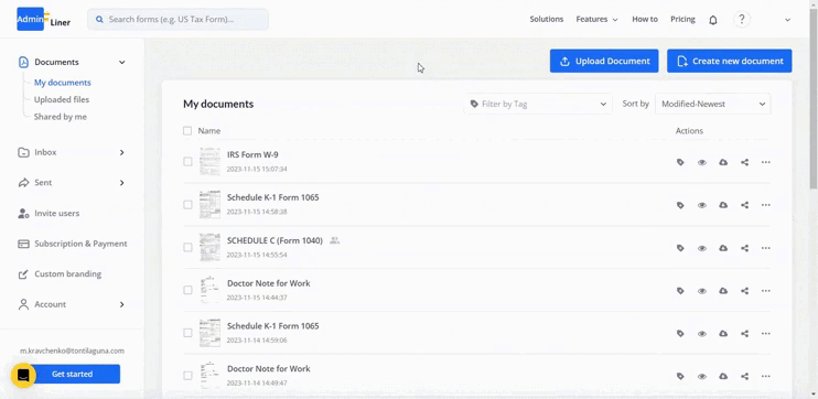 Share PDFs online gif