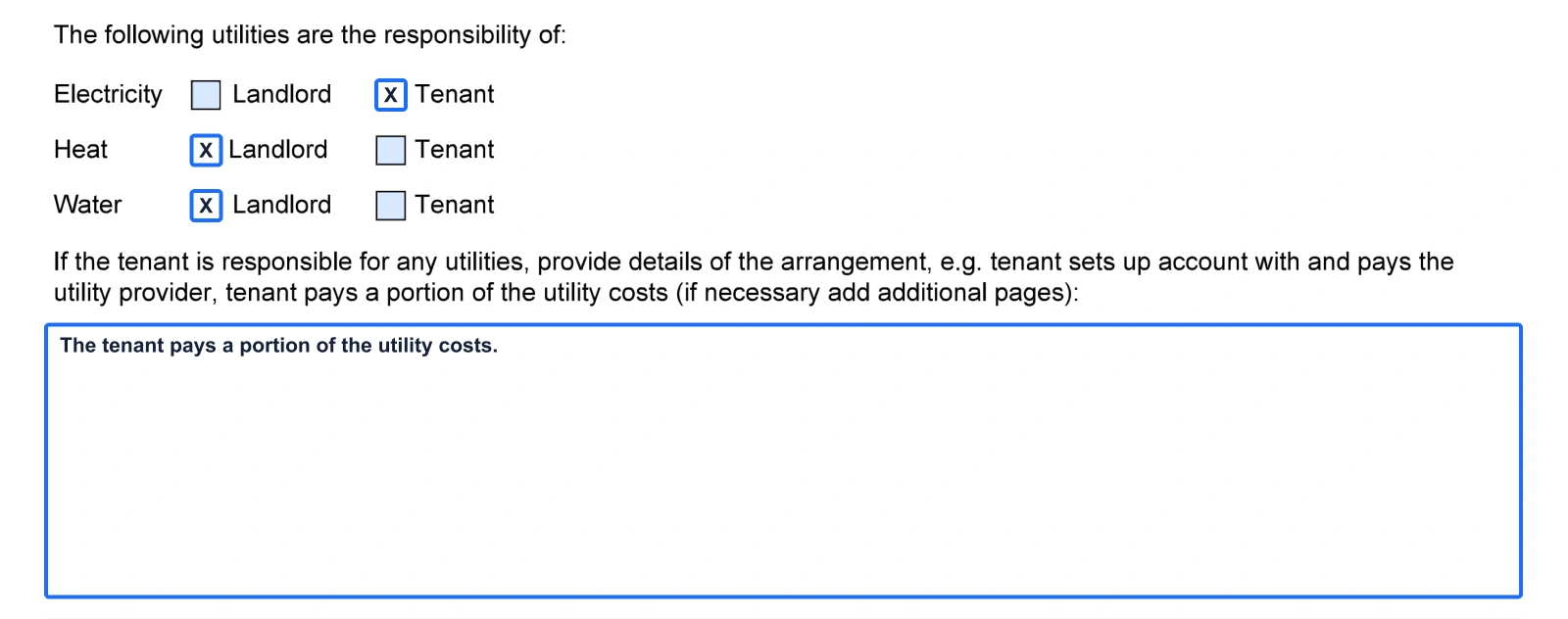 Ontario standard lease example step 10