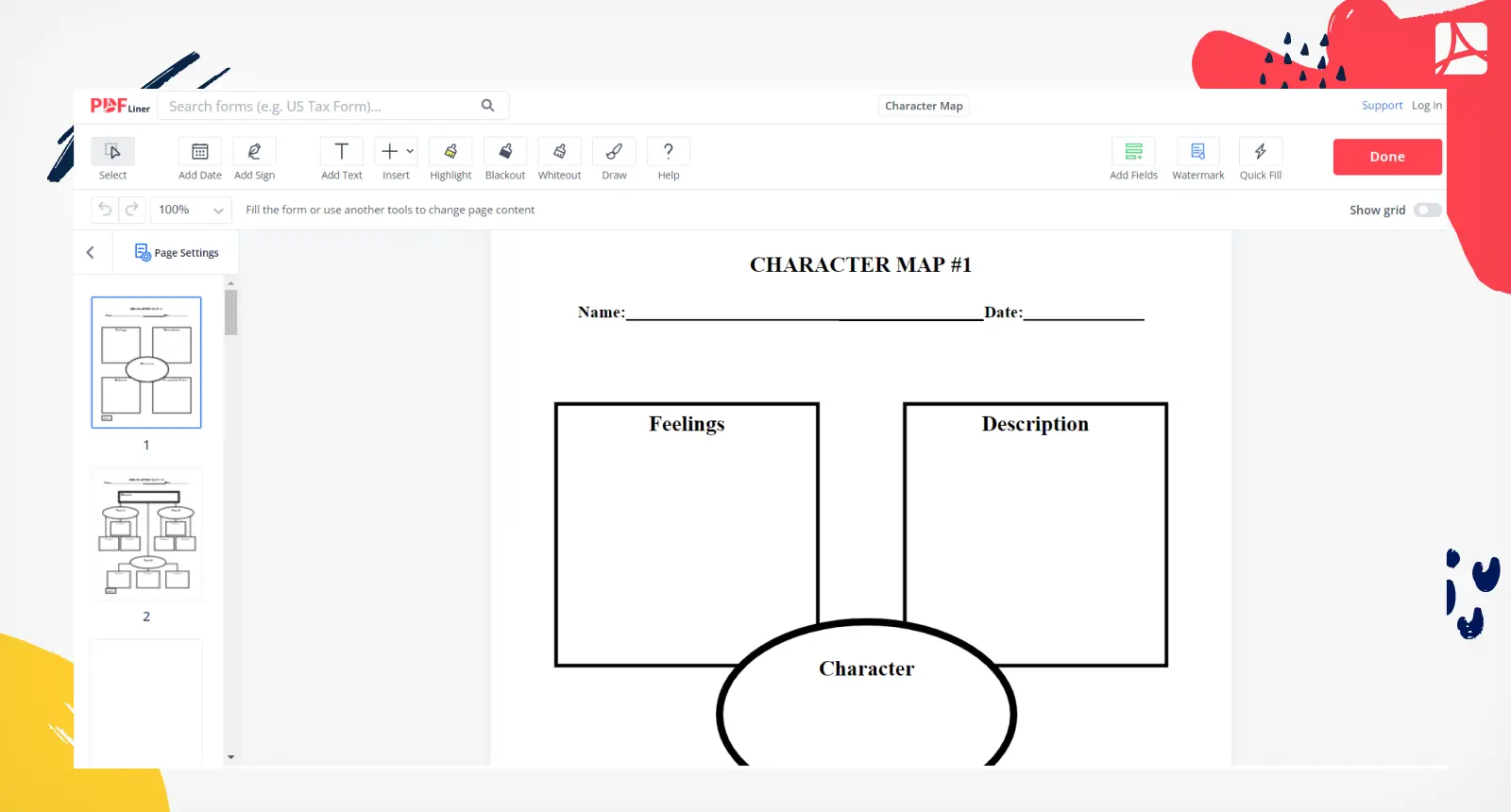 Character Map Form Screenshot