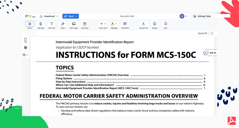 form mcs 150c 1 screenshot