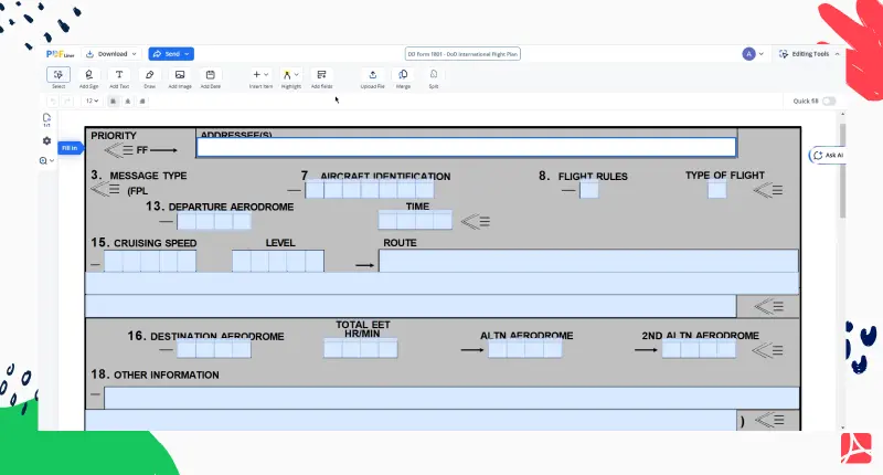 dd form 1801 dod screenshot