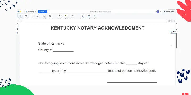 kentucky-notary-acknowledgment-forms