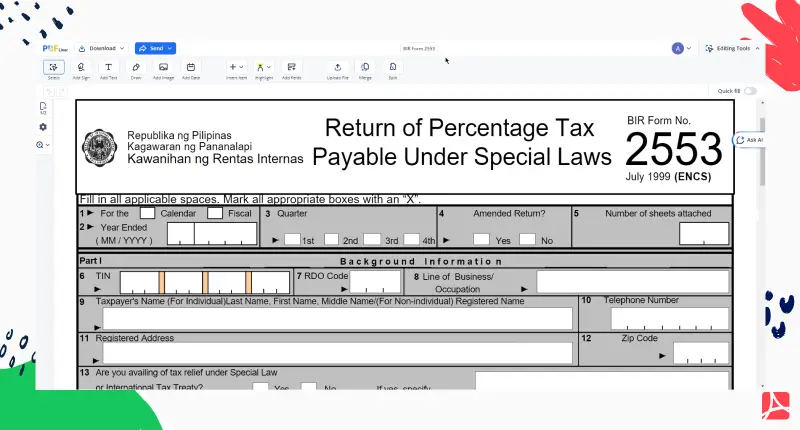 bir-form-2553 screenshot