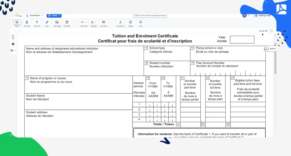 t2202-tuition-and-enrolment-certificate screenshot