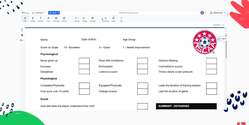 nscaa-player-evaluation-form