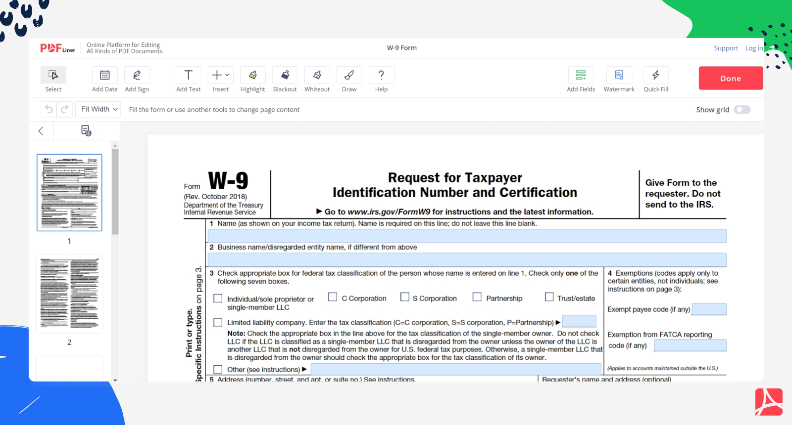 How To Fill Out A W9 Form: Everything You Need To Know Before Filling ...