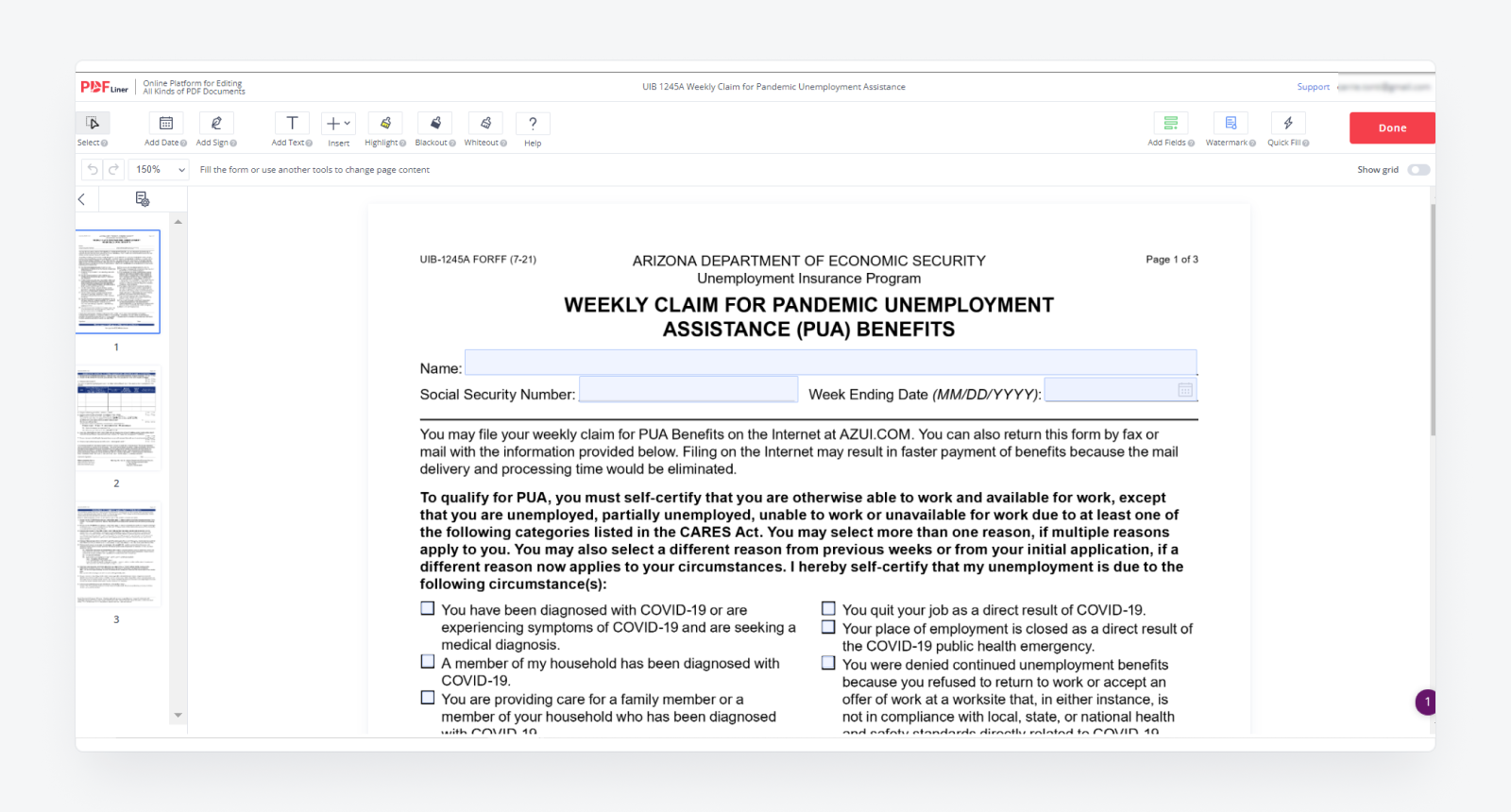 Unemployment Weekly Claim Detailed Guide on UIB 1245A Form