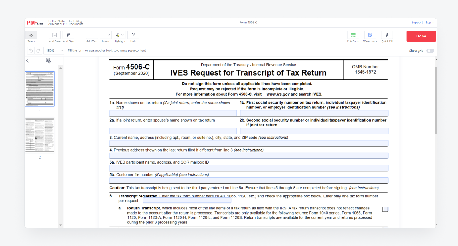 How To Fill Out Form 4506 C Tips On IRS Tax Form 4506 C Completion