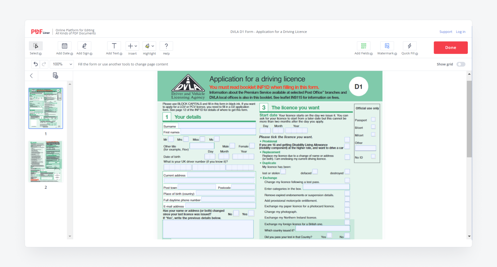 How to Fill In a D1 Form StepbyStep Instructions