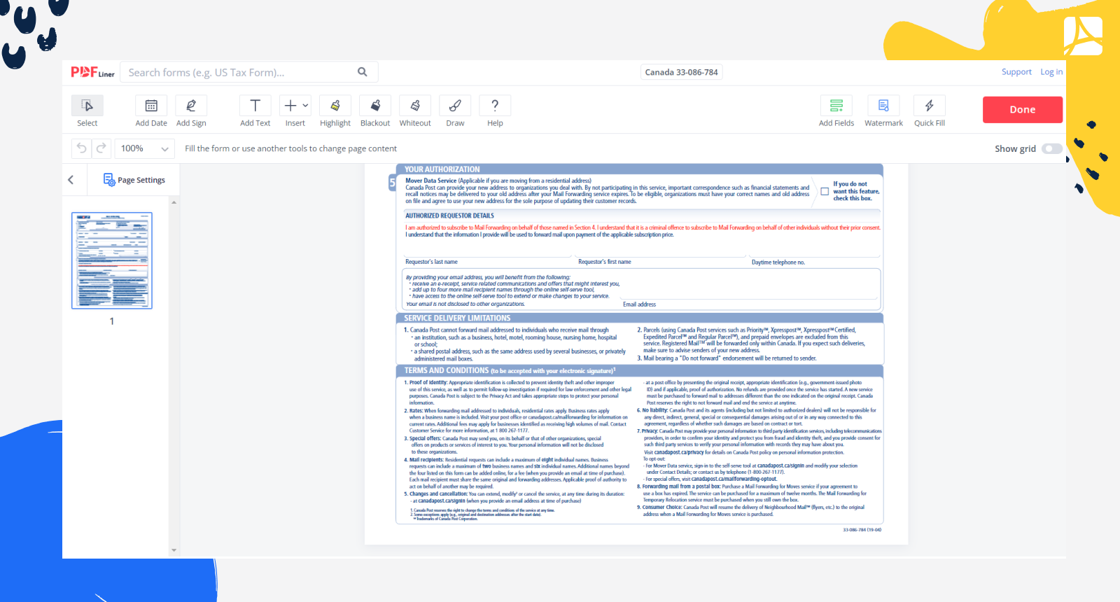 Canada 33-086-784 Form Screenshot 2
