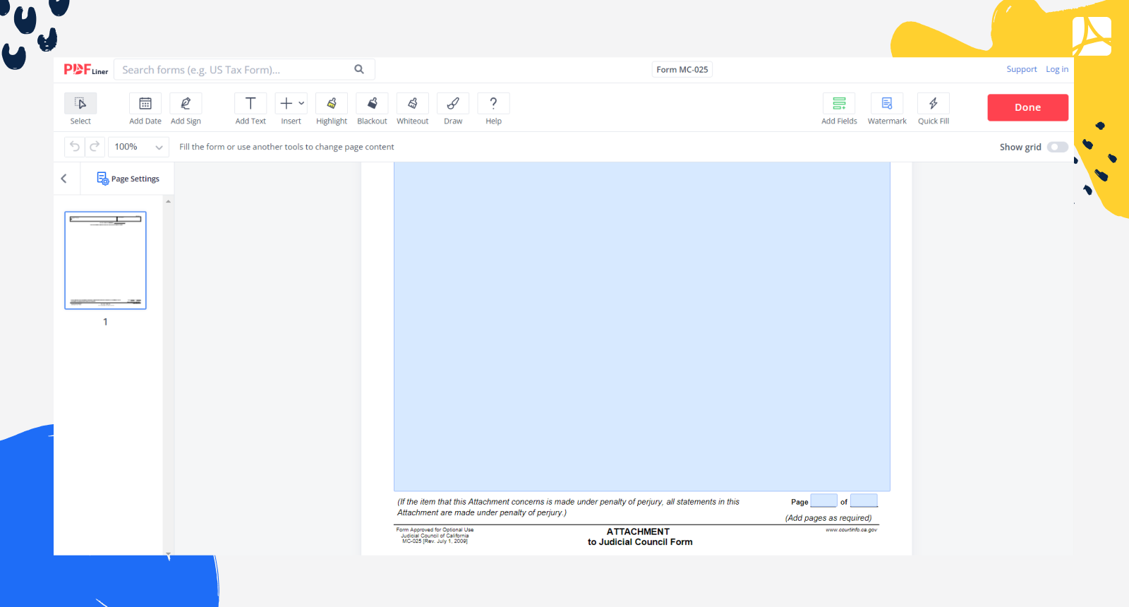 Form MC-025 Screenshot 2