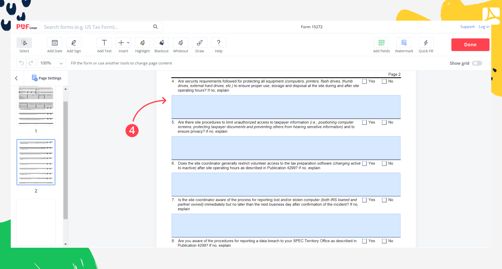 Form 15272 screenshot step 4
