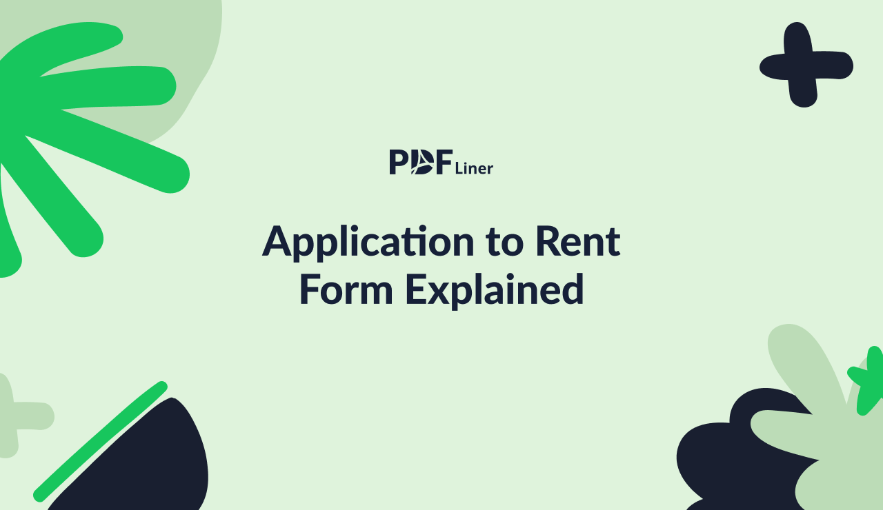 Application to Rent Form Explained