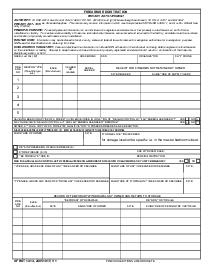 AF Form 1314 - Firearms Registration - Thumbnail