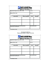 Specimen Signature Card - Thumbnail