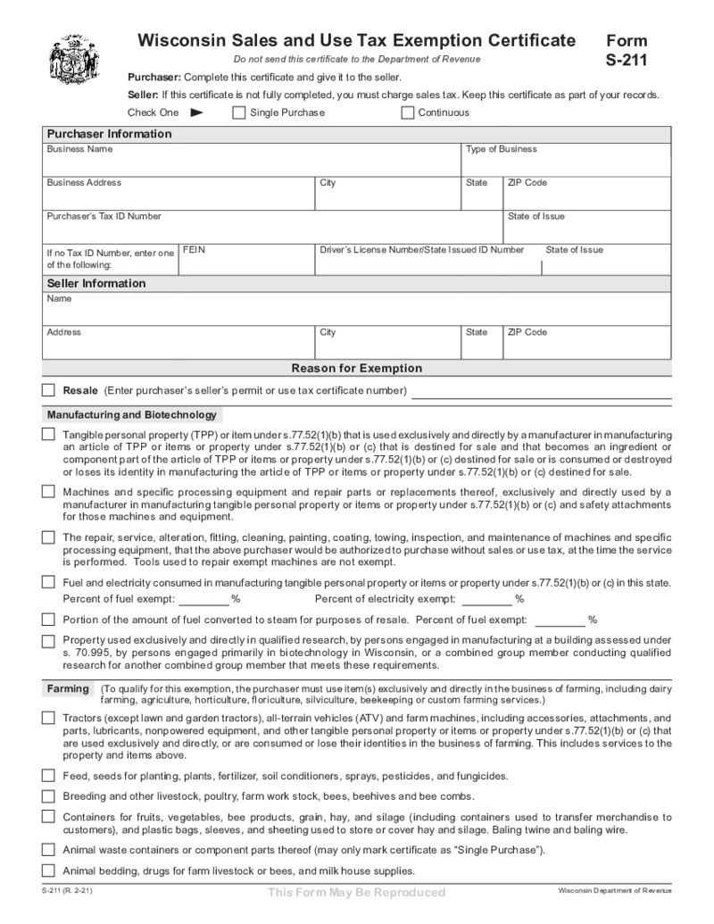 Form S-211