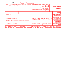 Form 1099 C (2022-2023) - Thumbnail