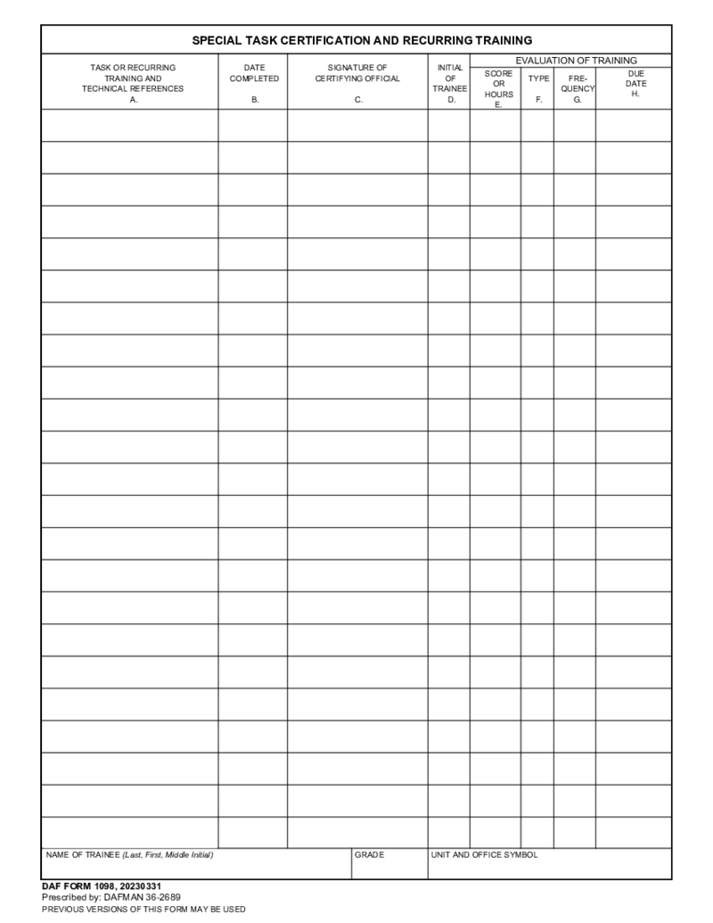 Af Form 1098