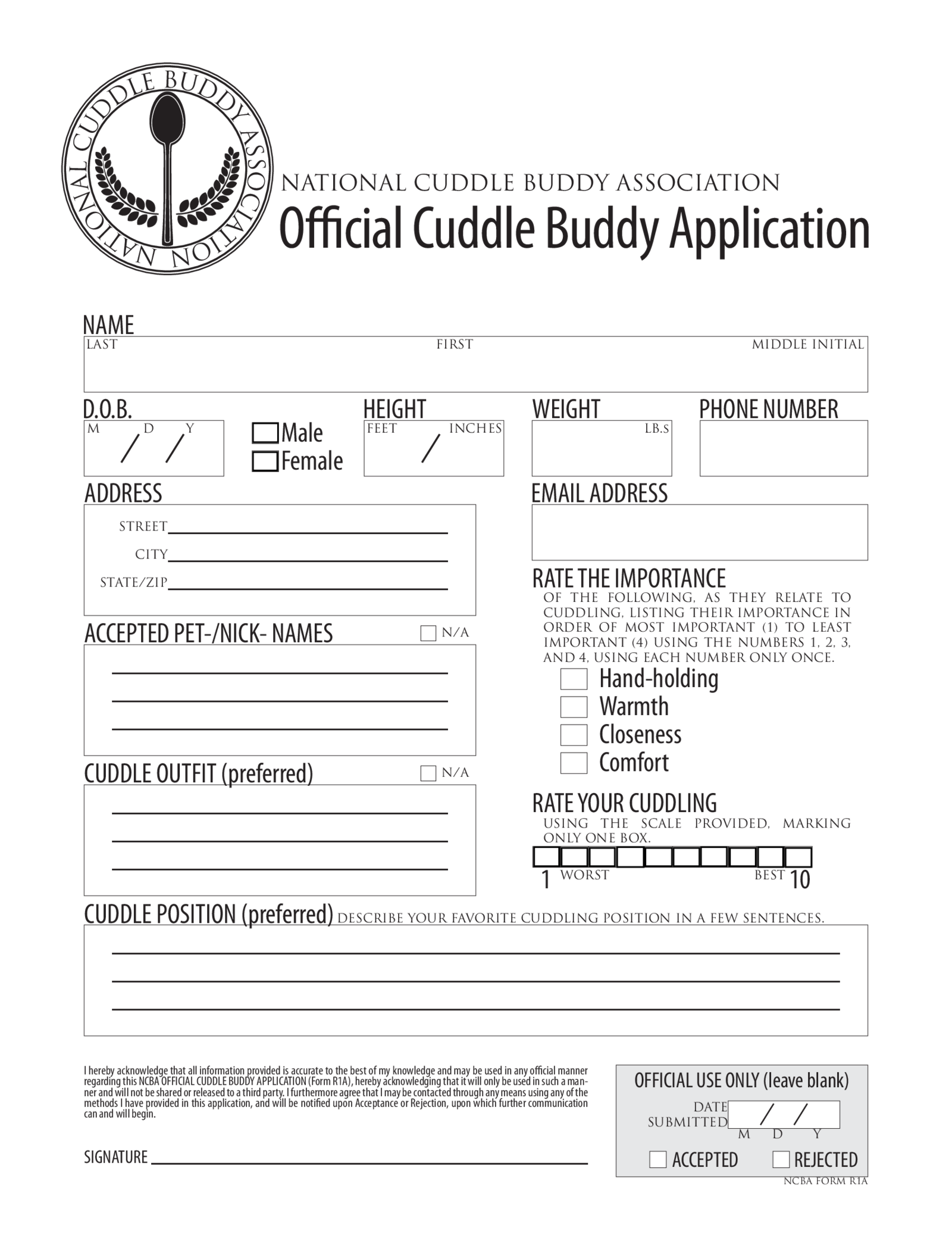 Official Cuddle Buddy Application - Thumbnail