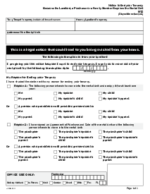 N12 Form - Eviction Notice - Thumbnail