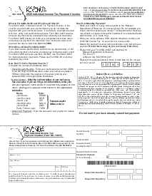 Form MO-1040V - Individual Income Tax Payment Voucher - Thumbnail