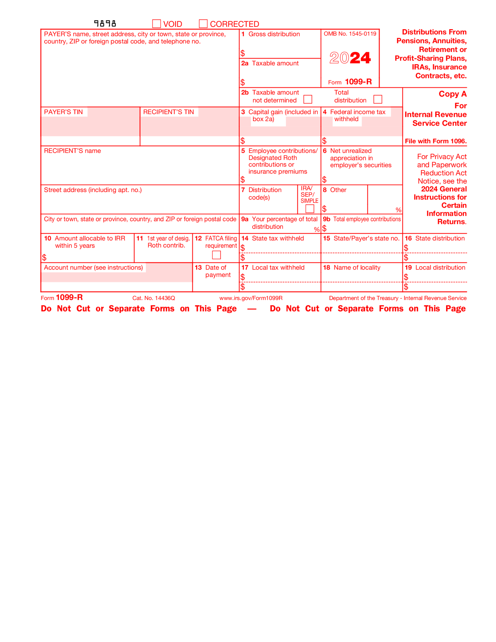 Form 1099-R (2024) - Thumbnail