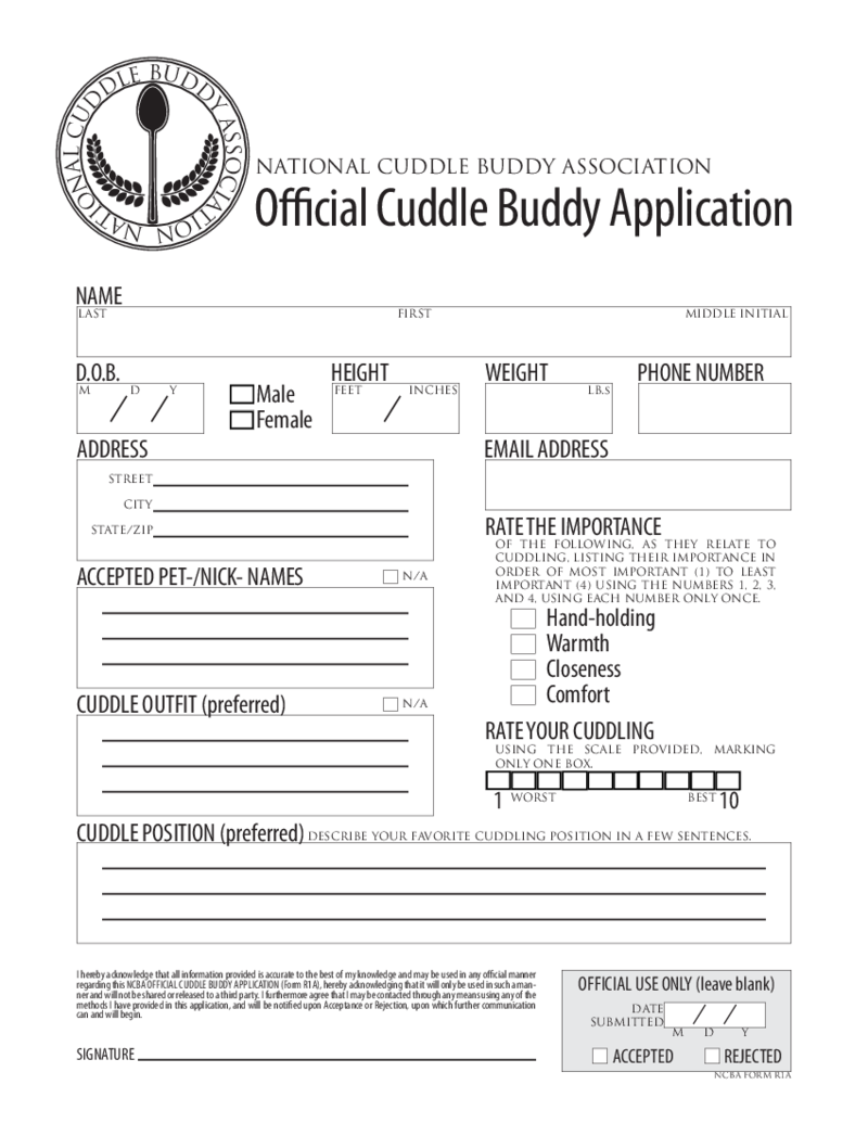 Official Cuddle Buddy Application