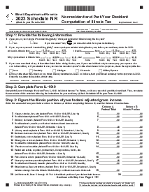 Illinois Schedule NR - Thumbnail
