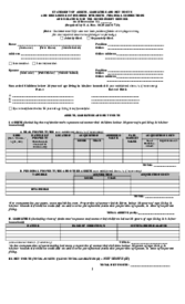 Fillable Statement of Assets, Liabilities, and Net Worth Form - Thumbnail