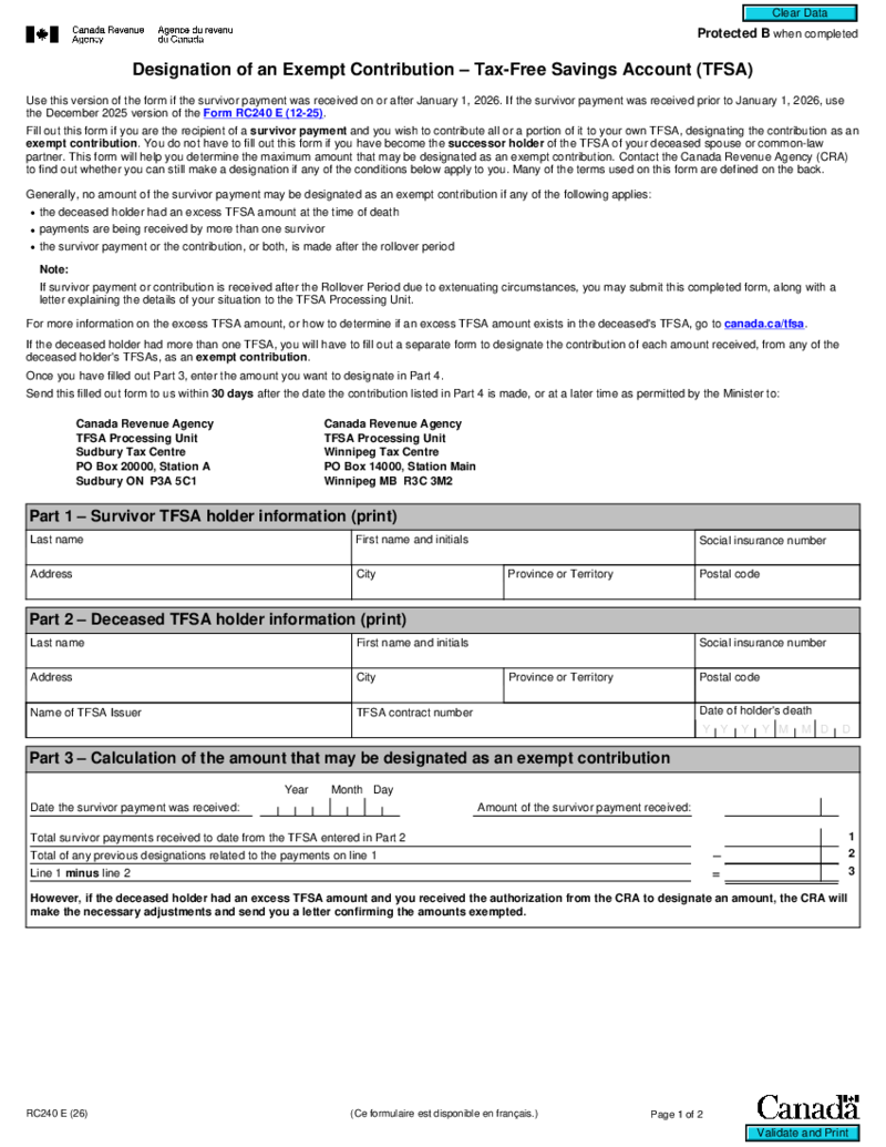 Form RC240
