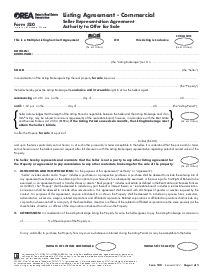 Form 520, Seller Representation Agreement - Thumbnail