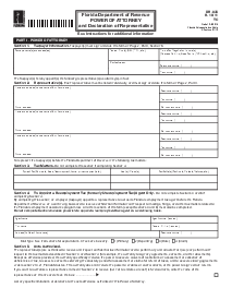 Florida State Tax Power of Attorney (Form DR-835) - Thumbnail