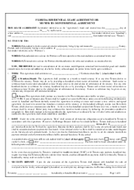 Florida Month to Month Rental Agreement - Thumbnail
