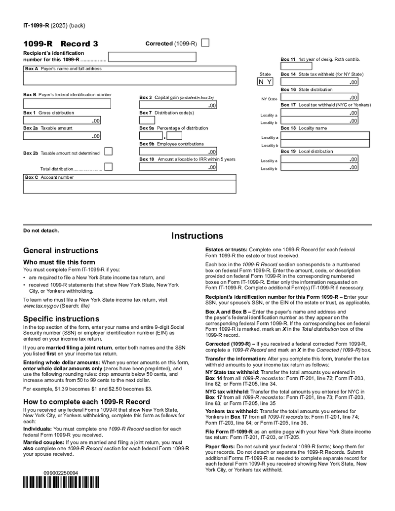 Form IT-1099-R