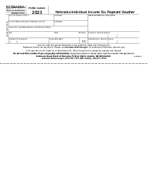 Nebraska Form 1040N-V - Thumbnail