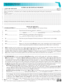 Florida Vacant Land Contract - Thumbnail