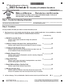 Illinois Tax Form 1040 Schedule G - Thumbnail