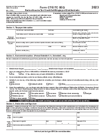 Connecticut Form CT-EITC SEQ - Thumbnail