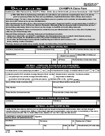 VA Form 10-7959A - CHAMPVA Claim Form - Thumbnail