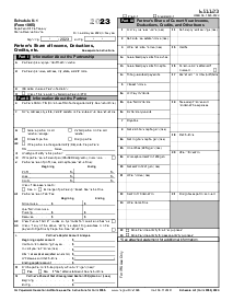 Picture of Schedule K-1 Form 1065