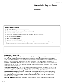 Fillable Household Report Form DHS-2120-ENG - Thumbnail