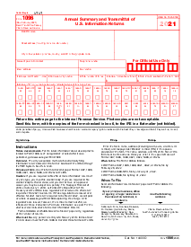 Form 1096 (2021) - Thumbnail