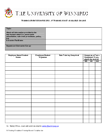 Training Record Template - Thumbnail
