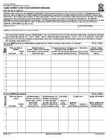 Form CHP446F, Cadet Arrest and Citation Questionnaire - California - Thumbnail