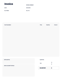 Invoice Form - Thumbnail