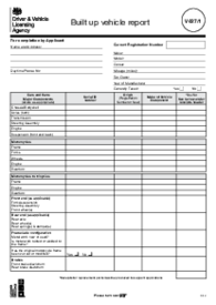 Built up vehicle inspection report (V627 1) - Thumbnail