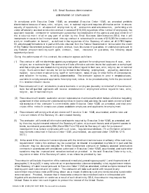 Fillable SBA Form 601 - Agreement of Compliance - Thumbnail